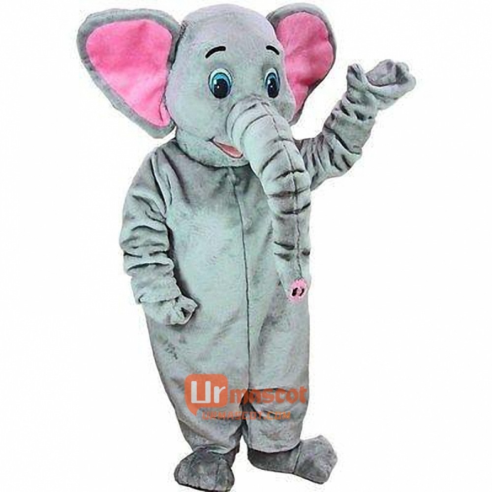 Asian Elephant Cartoon Mascot Costume