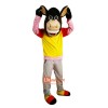 Athletic Sport Donkey Cartoon Mascot Costume Plush with Mask