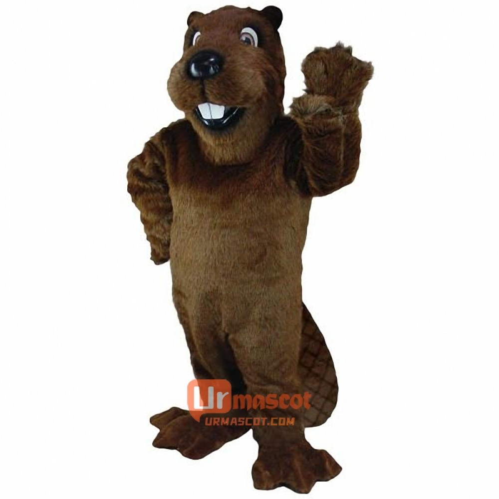 Barney Beaver Cartoon Mascot Costume