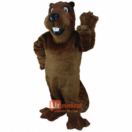 Barney Beaver Cartoon Mascot Costume