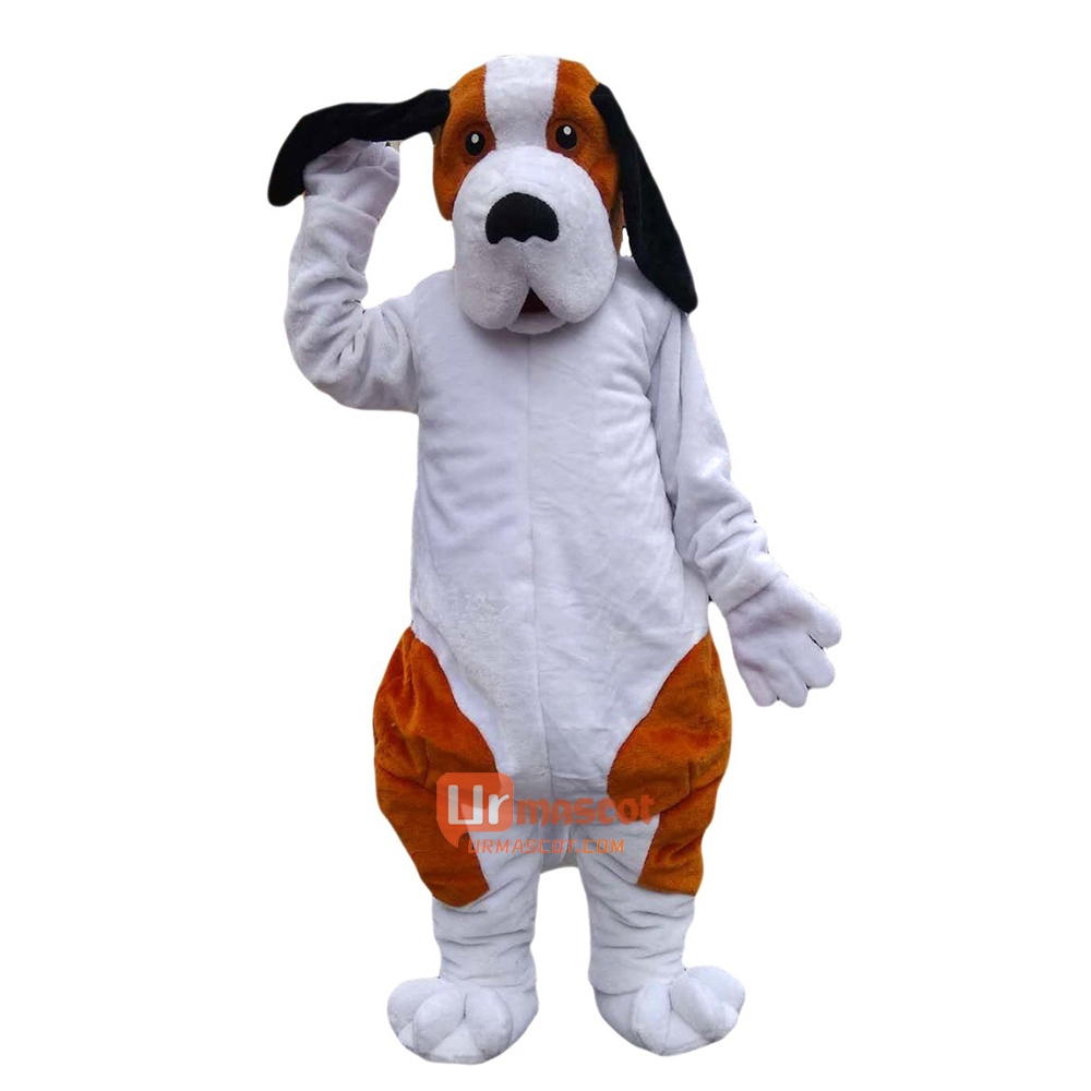 Basset Hound Dog Cartoon Mascot Costume Plush with Mask