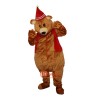 Bear Brown Cartoon Mascot Costume Plush with Mask