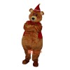 Bear Brown Cartoon Mascot Costume Plush with Mask