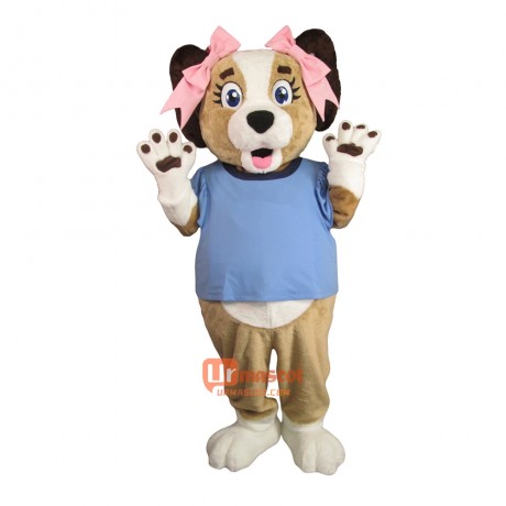 Beautiful Charming Dog Custom Cartoon Mascot Costume