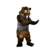 Beaver Gopher Cartoon Mascot Costume Plush with Mask