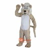 Beige Lion Beard Moustache Cartoon Mascot Costume Plush with Mask