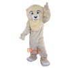 Beige Lion Cartoon Mascot Costume Plush with Mask