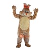 Beige Rabbit Costume Bunny Cartoon Mascot Costume Plush with Mask