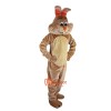 Beige Rabbit Costume Bunny Cartoon Mascot Costume Plush with Mask