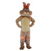 Beige Rabbit Costume Bunny Cartoon Mascot Costume Plush with Mask