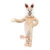 Beige Rabbit Costume Bunny Cartoon Mascot Costume Plush with Mask