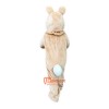 Beige Rabbit Costume Bunny Cartoon Mascot Costume Plush with Mask