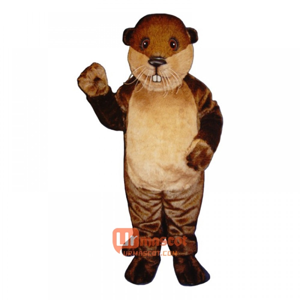 Benny Beaver Cartoon Costume Mascot