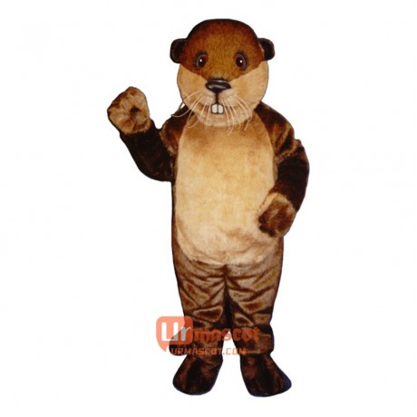 Benny Beaver Cartoon Costume Mascot