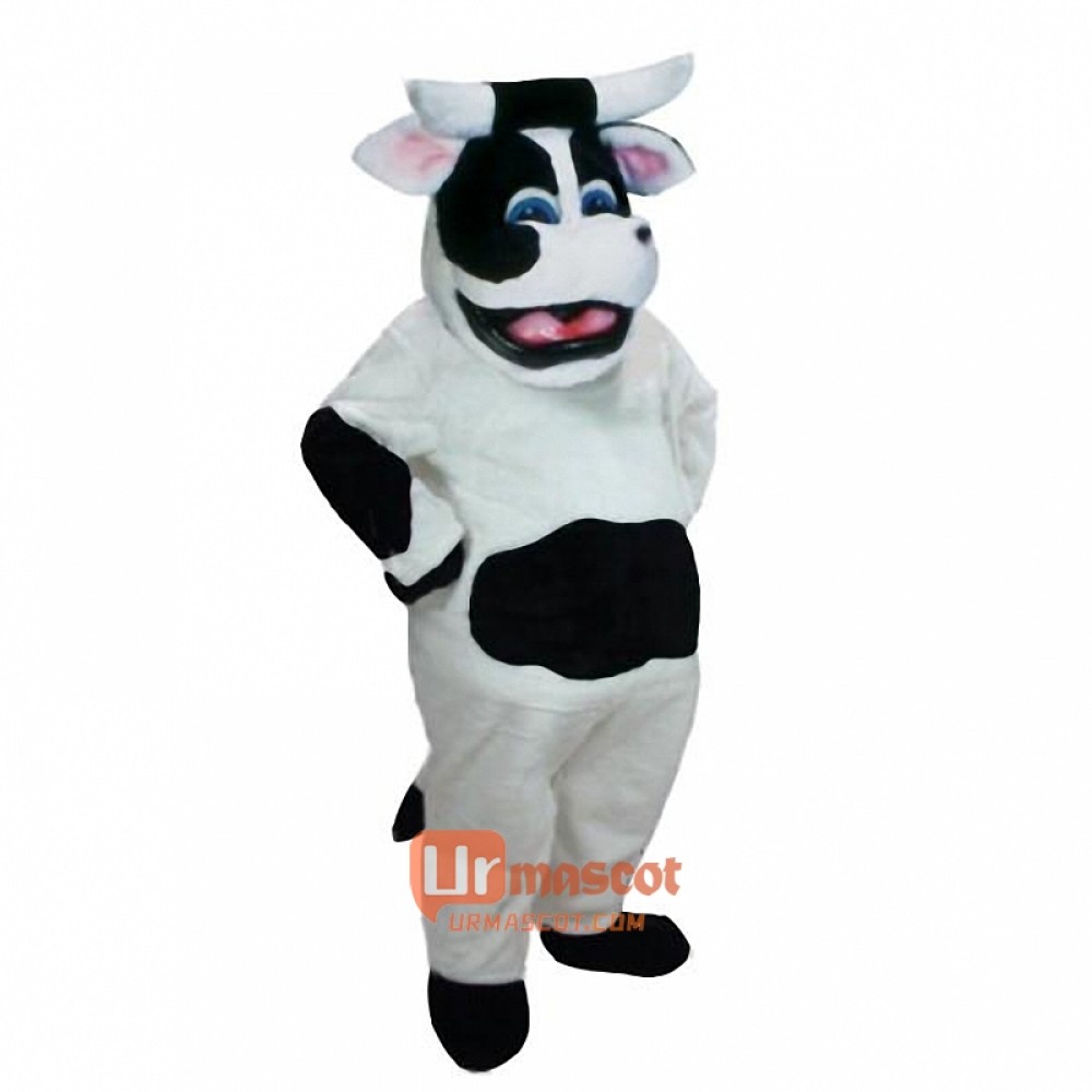 Bessie the Cow Cartoon Mascot Costume