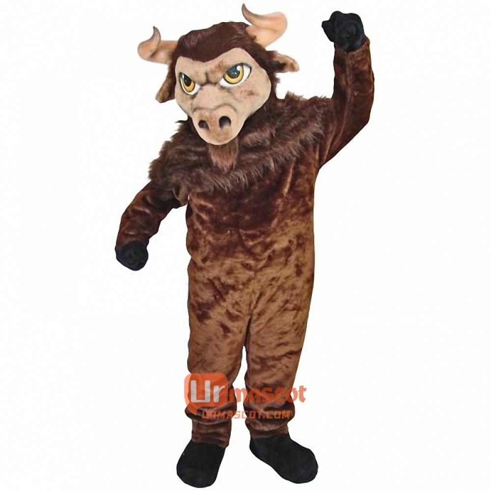 Bison Cartoon Mascot Costume
