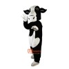 Black and White Cow Cartoon Mascot Costume Plush with Mask