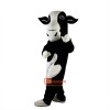 Black and White Cow Cartoon Mascot Costume Plush with Mask