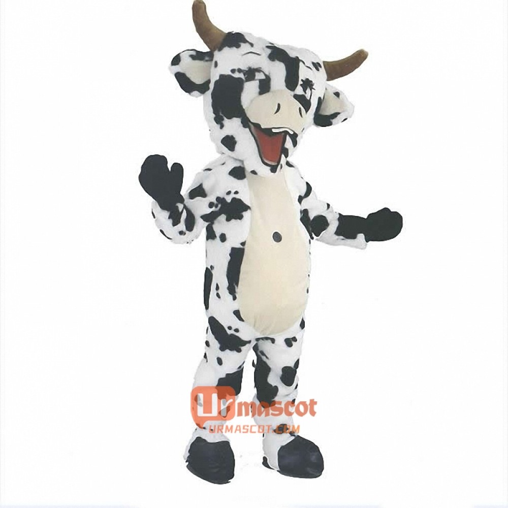 Black and white cow Custom Cartoon Mascot Costume