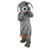 Black and White Dalmatian Dog Cartoon Mascot Costume Plush with Mask