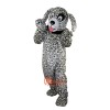 Black and White Dalmatian Dog Cartoon Mascot Costume Plush with Mask
