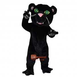 Black Cat Wolf Leopard Dog Cartoon Mascot Costume Plush with Mask