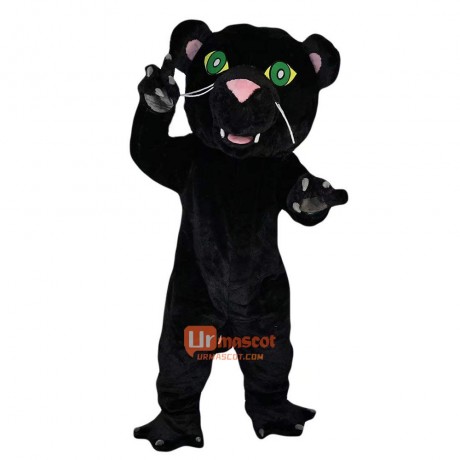 Black Cat Wolf Leopard Dog Cartoon Mascot Costume Plush with Mask