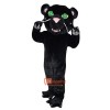 Black Cat Wolf Leopard Dog Cartoon Mascot Costume Plush with Mask