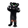 Black Cat Wolf Leopard Dog Cartoon Mascot Costume Plush with Mask
