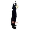 Black Cow Cartoon Mascot Costume Plush with Mask