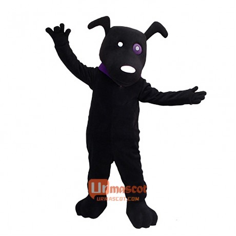 Black Dog Cartoon Mascot Costume Cosplay Outfits