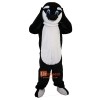 Black Dolphin Cartoon Mascot Costume Plush with Mask