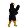 Black Eagle Cartoon Mascot Costume Plush with Mask