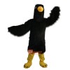 Black Eagle Cartoon Mascot Costume Plush with Mask