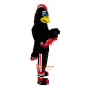 Black Eagle Cartoon Mascot Costume Plush with Mask