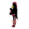Black Eagle Cartoon Mascot Costume Plush with Mask