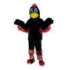 Black Eagle Cartoon Mascot Costume Plush with Mask