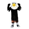 Black Eagle White Head Cartoon Mascot Costume Plush with Mask
