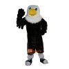 Black Eagle White Head Cartoon Mascot Costume Plush with Mask