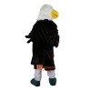 Black Eagle White Head Cartoon Mascot Costume Plush with Mask