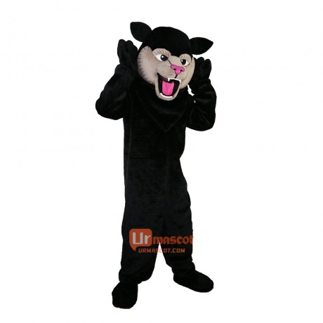 Black Felis Silvestris Cat Cartoon Mascot Costume Plush with Mask