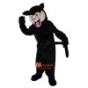Black Felis Silvestris Cat Cartoon Mascot Costume Plush with Mask