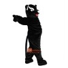 Black Leopard Panther Cartoon Mascot Costume Plush with Mask