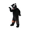 Black Leopard Panther Cartoon Mascot Costume Plush with Mask