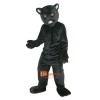 Black Leopard Panther Cartoon Mascot Costume Plush with Mask