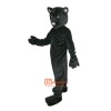 Black Leopard Panther Cartoon Mascot Costume Plush with Mask