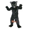 Black Leopard Panther Cartoon Mascot Costume Plush with Mask