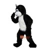Black Raccoon Cartoon Mascot Costume Plush with Mask