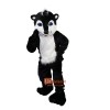 Black Raccoon Cartoon Mascot Costume Plush with Mask