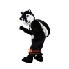 Black Raccoon Cartoon Mascot Costume Plush with Mask